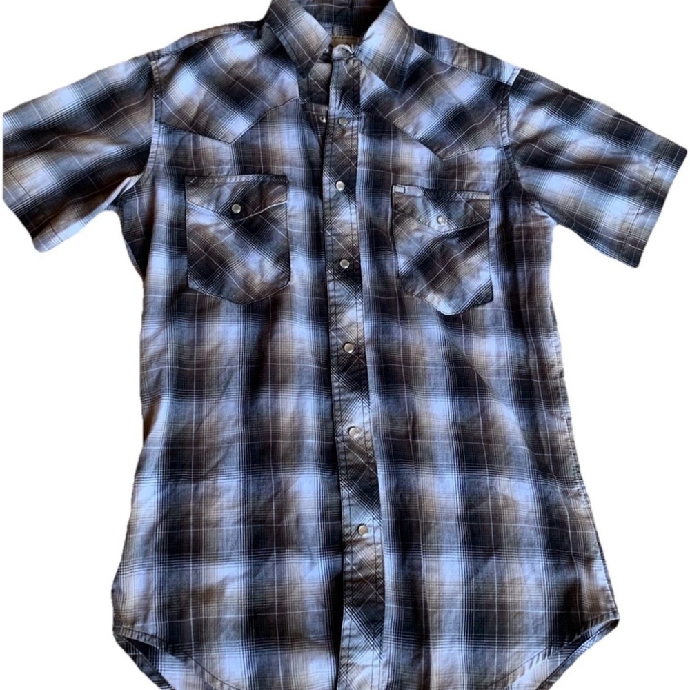 Wrangler Western Pearl Snap Button Up